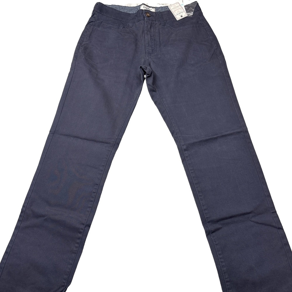FLAG & ANTHEM Mens Nashville Straight Stretch Denim Navy Chinos 31x34 NWT